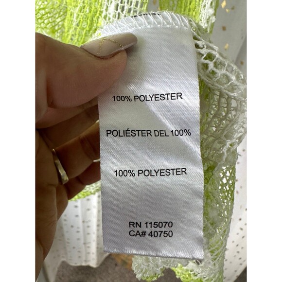 Hailey Lyn Women's Open Knit Weave Oversize Buttons Handkerchief Hem Cardigan S - Picture 6 of 7